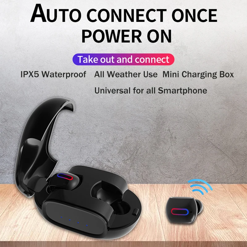 Teamyo G2 сенсорное управление TWS Bluetooth гарнитура Мини невидимые стерео наушники