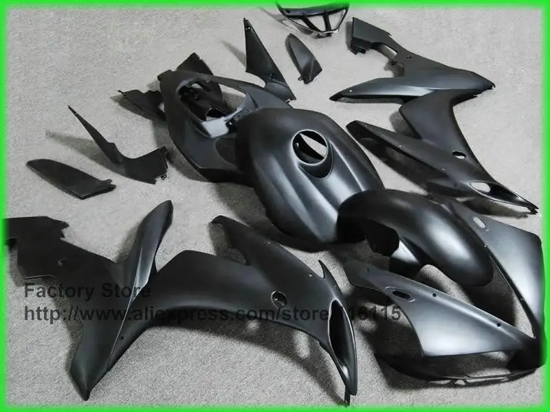 Обтекатели MOTOMARTS полностью матовые черные для YAMAHA YZF R1 2004 2005 2006 yzf r1 04 05 06 ABS полная