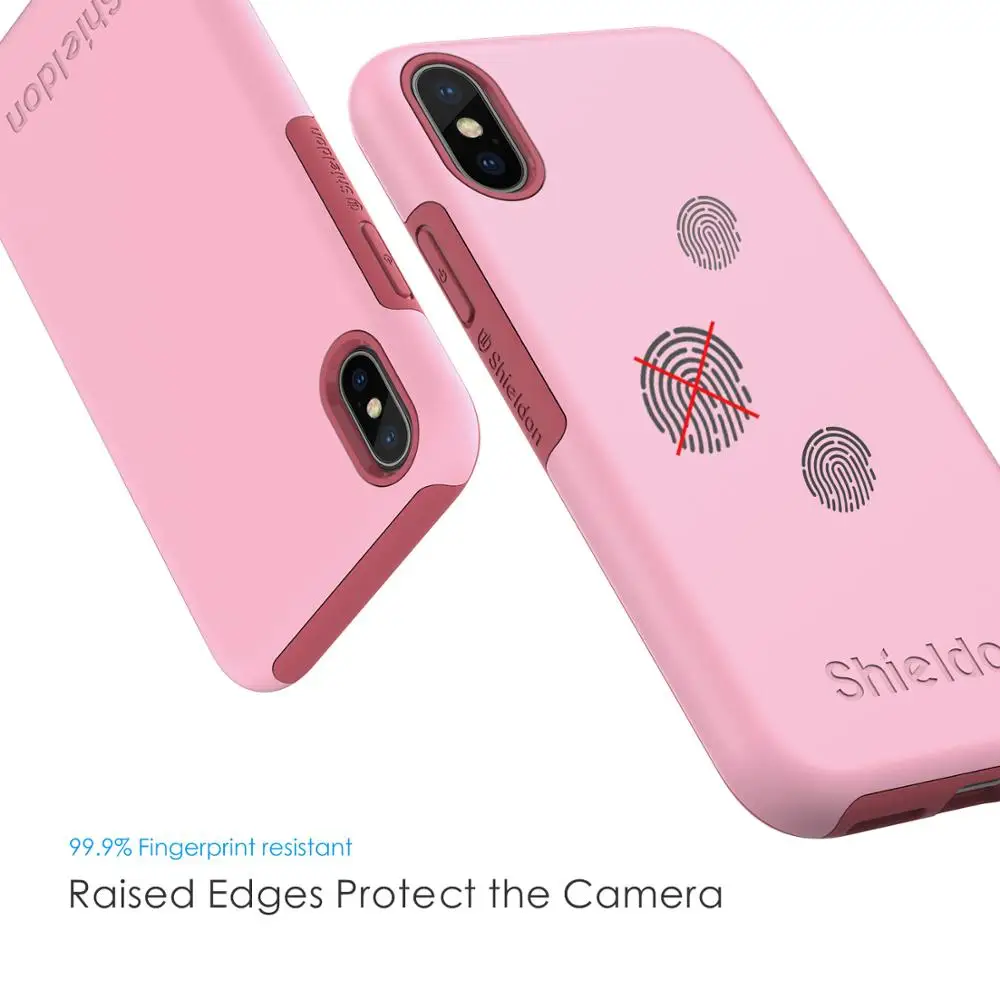 SHIELDON разноцветный чехол для iPhone X/XS гибридный с защитой от царапин Противоударная