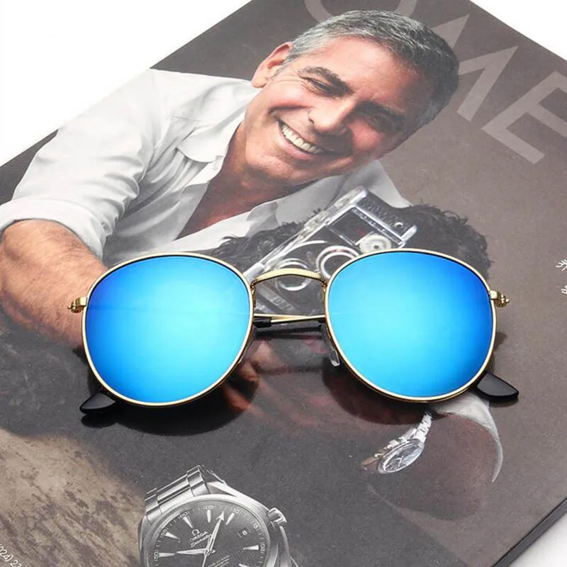 Роскошные солнцезащитные очки 2018 женские брендовые дизайнерские круглые