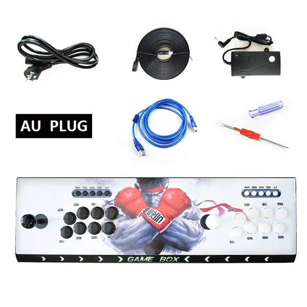 Style 5 AU PLUG Pandora's box 9D 2500 В 1 аркадная консоль полный Sanwa Джойстик Кнопка ТВ ПК PS3 монитор Поддержка HDMI VGA USB выход видео машина - Цвет: Style 5 AU PLUG