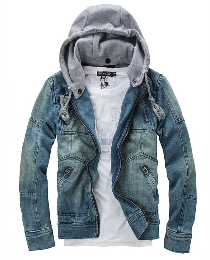 Бесплатная доставка новинка 2019 мужские повседневные джинсовые куртки с