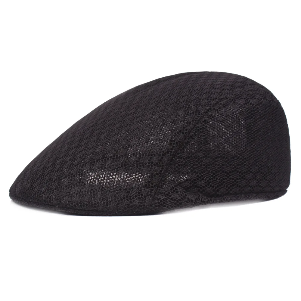 

Ditpossible Spring Summer Hat Mesh Beret Caps for Men Women Hollow out Breathable Casquette Gorras Cap Hats