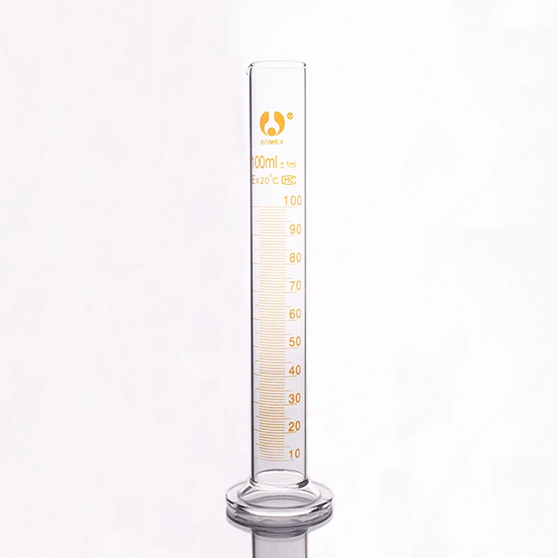 High borosilicate glass measuring cylinder,Capacity 100ml,Graduated Glass Laboratory Cylinder
