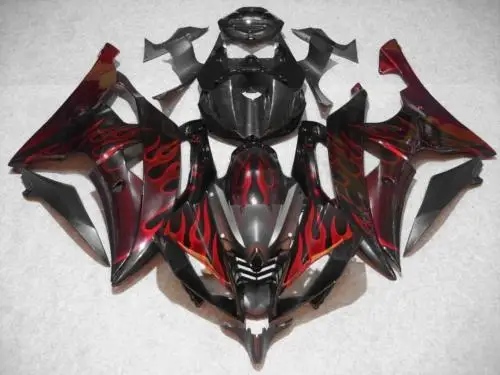 Комплект обтекателей под давлением для YAMAHA YZFR6 08 09 10 12 15 YZF R6 2008 2012 2015 ABS Красный