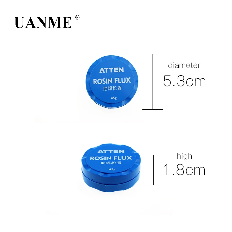 UANME 45 г коробка канифоль флюс для электрического паяльника мягкий припой сварки флюсы Масштабирование порошок