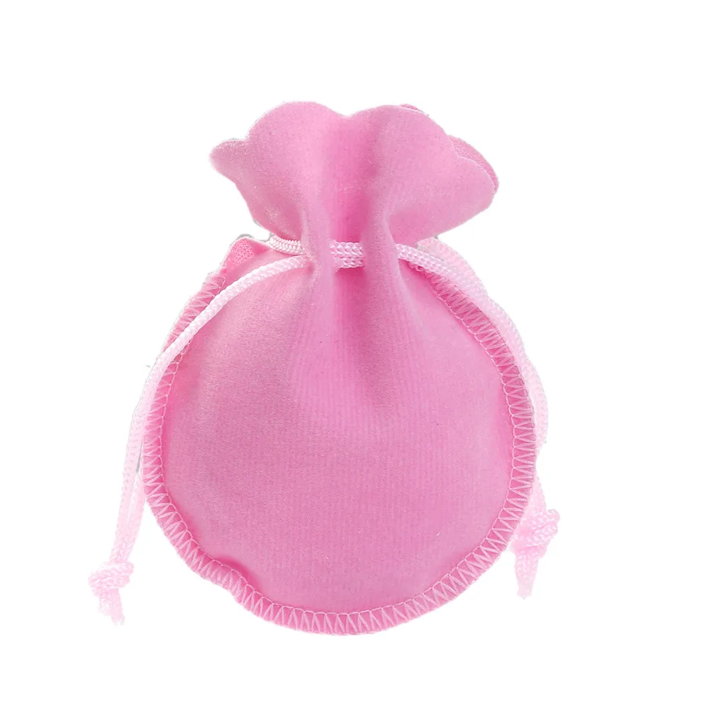 DoreenBeads 20 шт. черные красные розовые синие бархатные мешочки на шнурке Подарочный