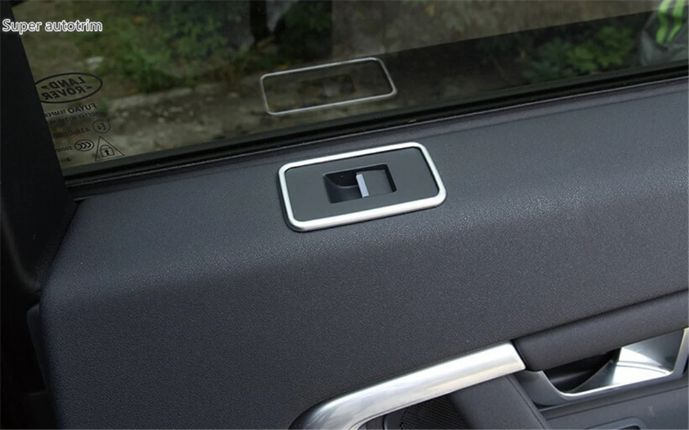 

Lapetus ABS Inner Car Door Window Lift Mirror Glass Control Switch Button Cover Trim For Land Rover Discovery Sport 2015 - 2019