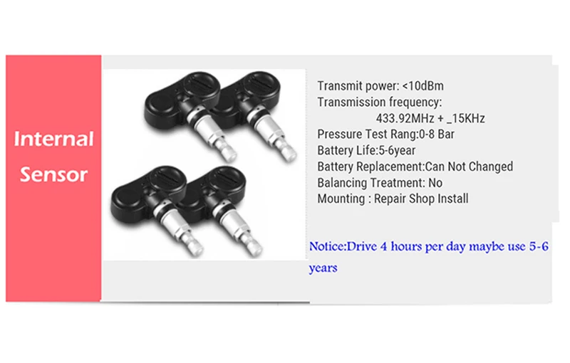 TPMS сигаретный адаптер, умный автомобильный монитор давления, беспроводная система, 4 шт., внутренний ЖК-дисплей, Автомобильная охранная сигнализация