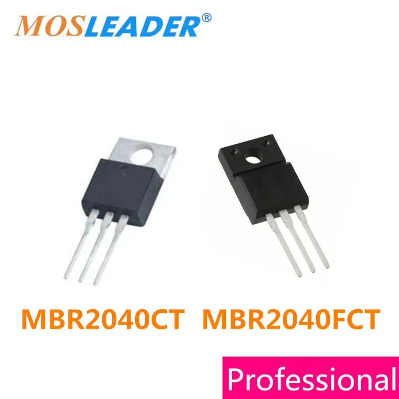 Mosleader 50 шт. MBR2040CT TO220 MBR2040FCT TO220F MBR2040 высокое качество|Запасные части| |
