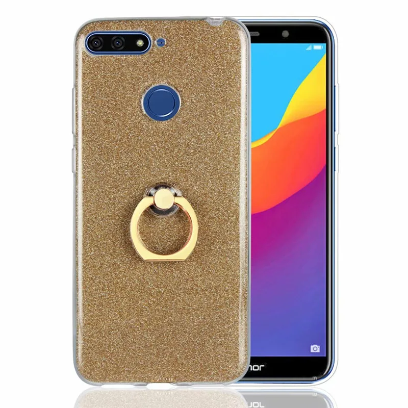 Роскошный блестящий сверкающий Мягкий силиконовый чехол из ТПУ для Huawei Honor 7A Pro
