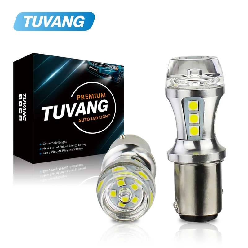 2x P21/5 Вт светодиодный лампы 1157 BAY15D 18SMD 3030 автомобиля задние фонари стоп фонарь