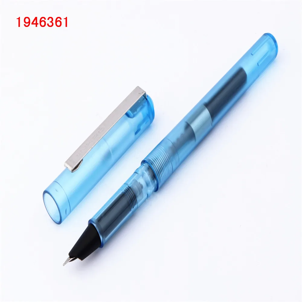 JINHAO 991 все цвета прозрачные типы школьные канцелярские принадлежности тонкий перьевая ручка ребенок практика чернила ручки - Цвет: Transparent blue -A