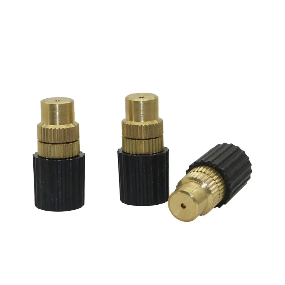 

3 Pcs Adjustable Inner Diameter 6mm Brass Misting Nozzles Garden Irrigation Agriculture Industry Cooling Humidifying Sprinklers