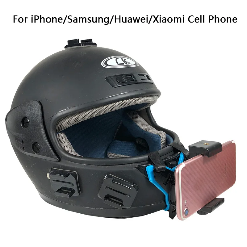 Кронштейн для подбородка мотоциклетного шлема Gopro SJCAM Xiaomi Yi экшн камеры и iPhone Samsung