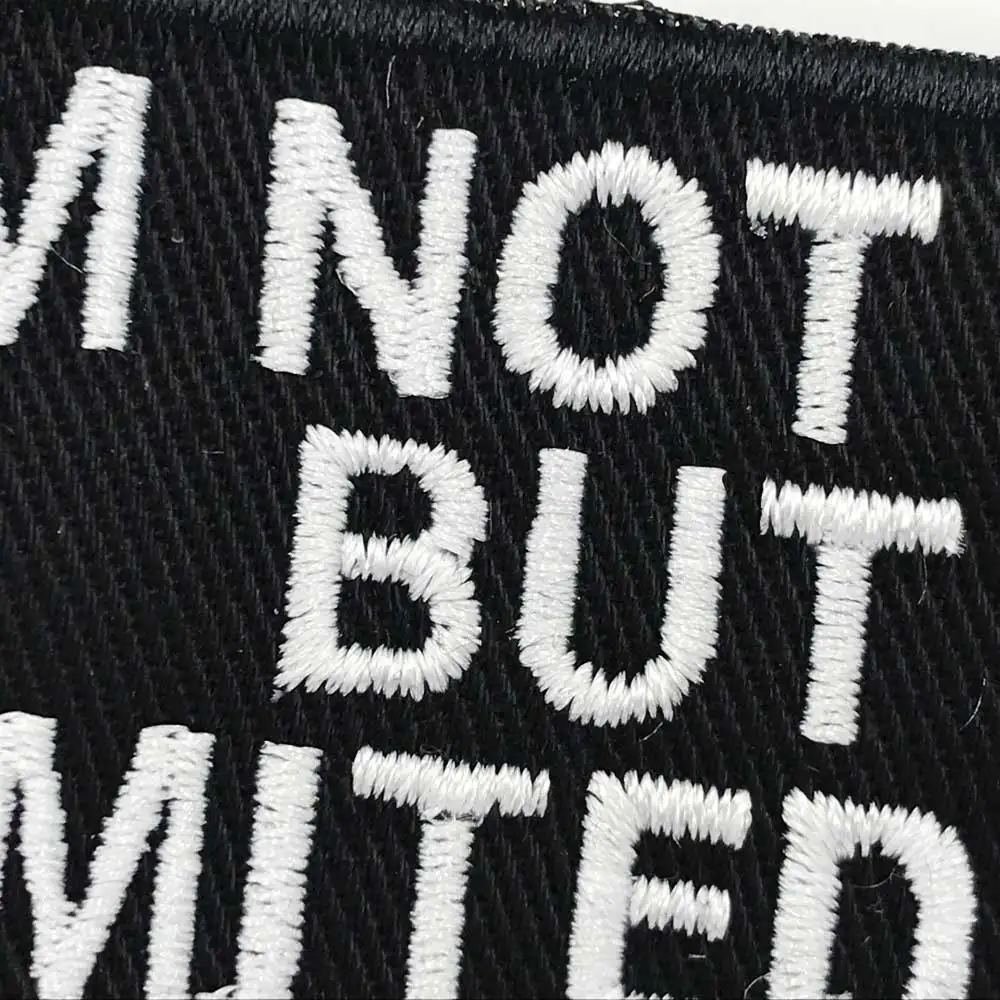 Я лимитированный выпуск бирки с именем утюгом на крючке подкладка панк вышитые