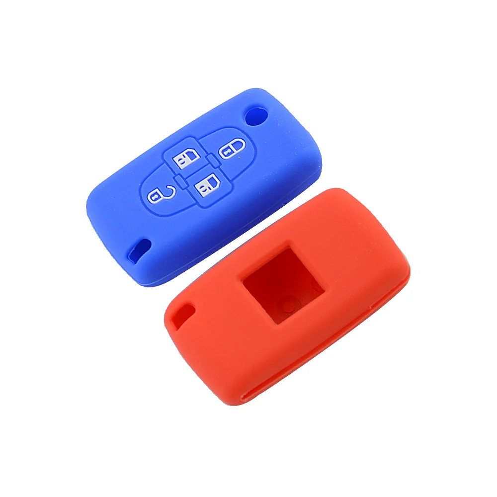 Красочные мягкие силиконовые 4 кнопки дистанционного ключа автомобиля оболочки