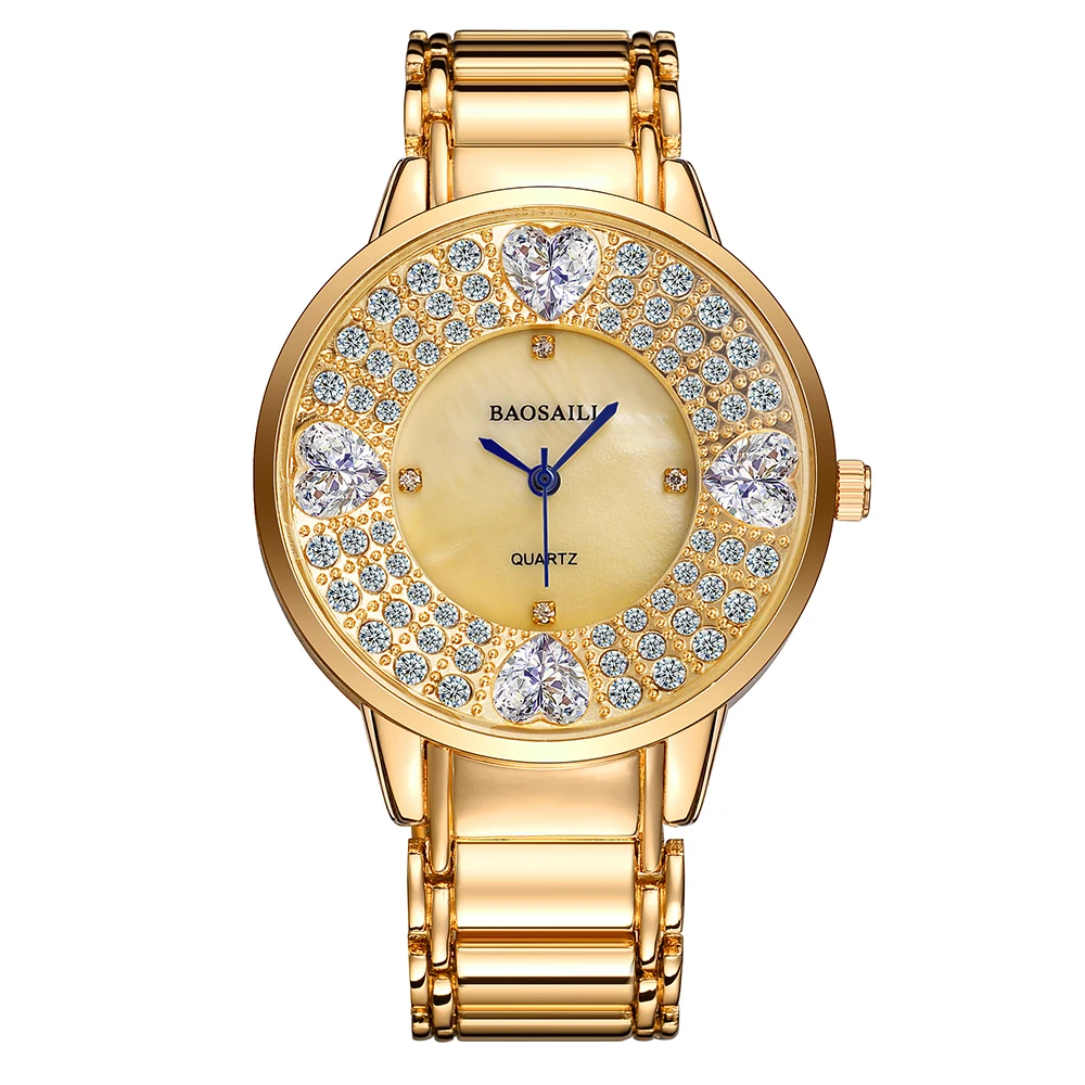 BSL1036 BAOSAILI женские наручные часы с имитацией алмазов и камнями роскошный дизайн
