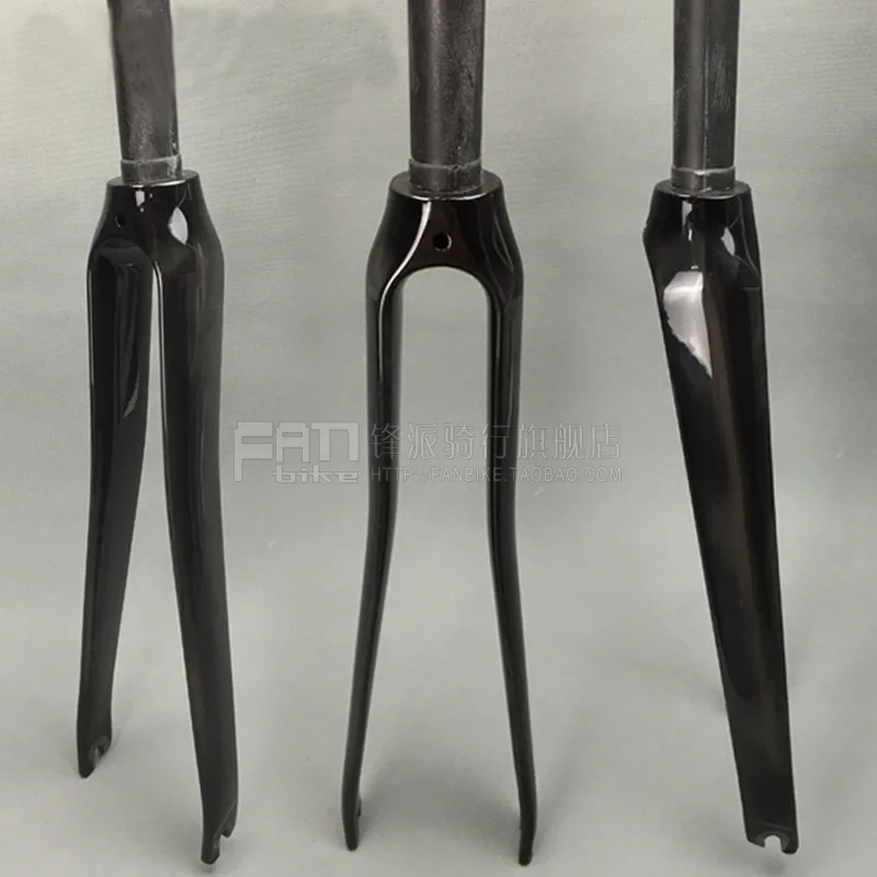 Велосипедная передняя вилка из углеродного волокна без логотипа 1/8 дюйма 28 6 мм