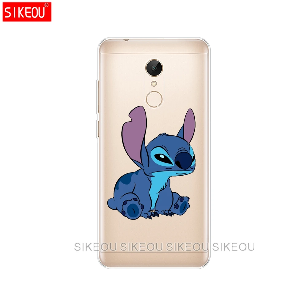 Silicone Cover phone Case for Xiaomi redmi 5 4 1 1s 2 3 3s pro PLUS note 4X 4A 5A cute hollow out cartoon Lilo Stitch |