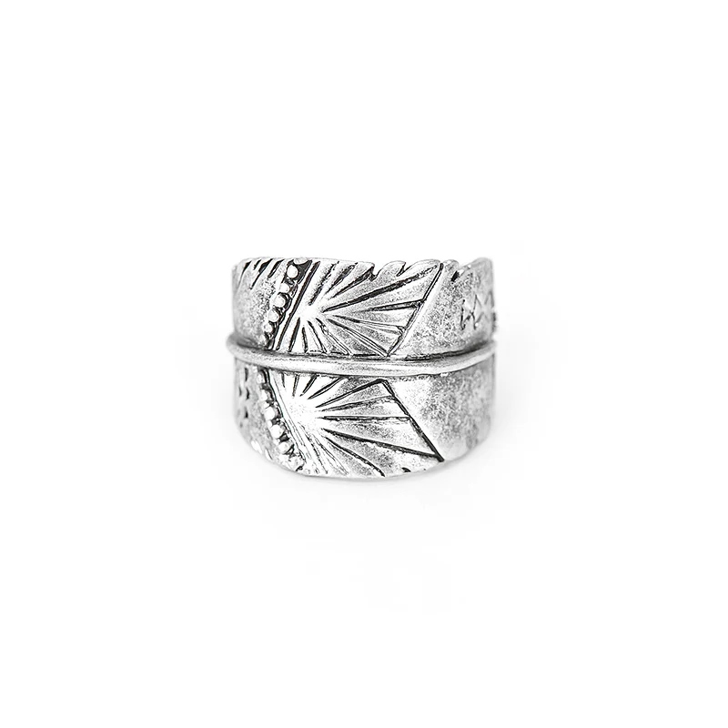 LGZH New Vintage Cuff Knuckle Finger Ring Antique Silver Gold Leaf Adjustable Bohemia Style Rings Women Jewelry Bijoux | Украшения и