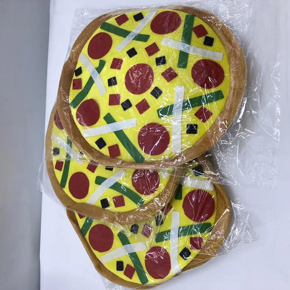 Шапка в форме пиццы для взрослых и детей шапка на Рождество карнавал день