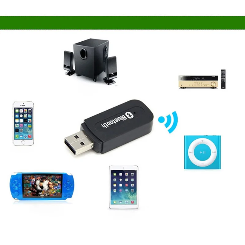 3 5 мм USB беспроводной адаптер Bluetooth приемник AUX ключ аудио домашний динамик
