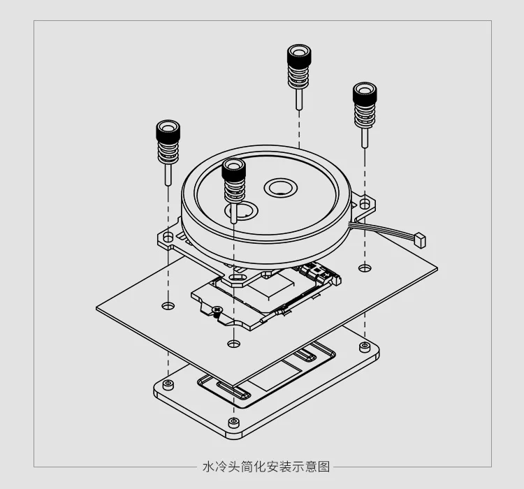 Курган кулер для процессора водоблок для AM3 AM4 plaform 2,0 5v rgb Освещение компонент водяное охлаждение гаджет для ПК LTFHBA-04N V2