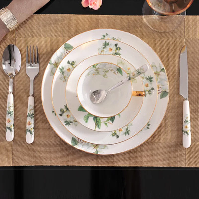 2016 Новая столовая посуда костяной фарфор керамическая и тарелки кофейные чашки