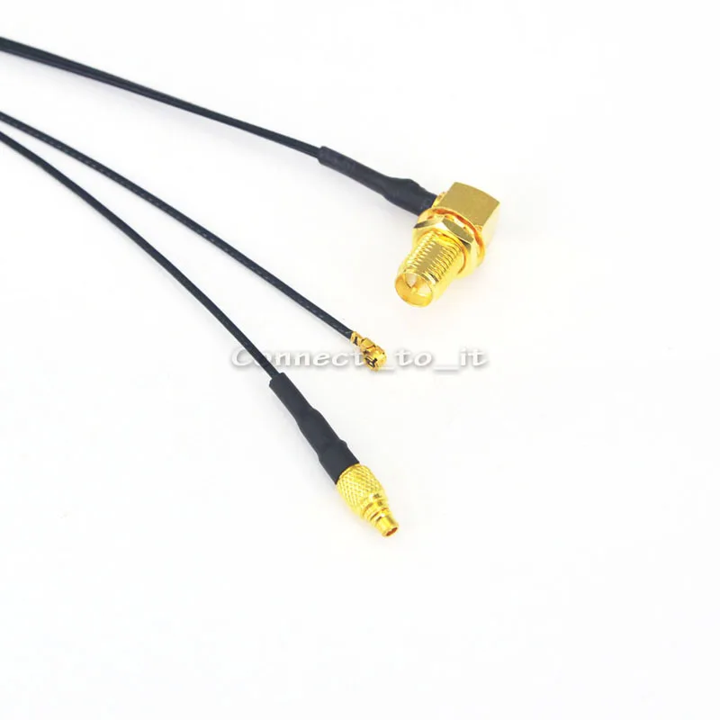 Удлинительный Кабель адаптер SMA Series RP с гнездом на штырь MMCX + фоторазъем RF Coax 19 см 20