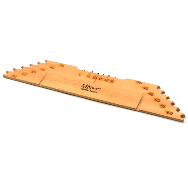 1Pcs Fish Line Board MNFT суб-линия измерительная линия доска винтажная Wooden35-60cm деревянная леска измерительная доска - Цвет: 1Pcs Fish Line Board