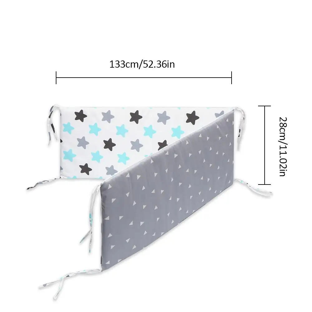 Хлопковые дышащие подкладки-бамперы для кроватки 0-12 месяцев от AliExpress WW
