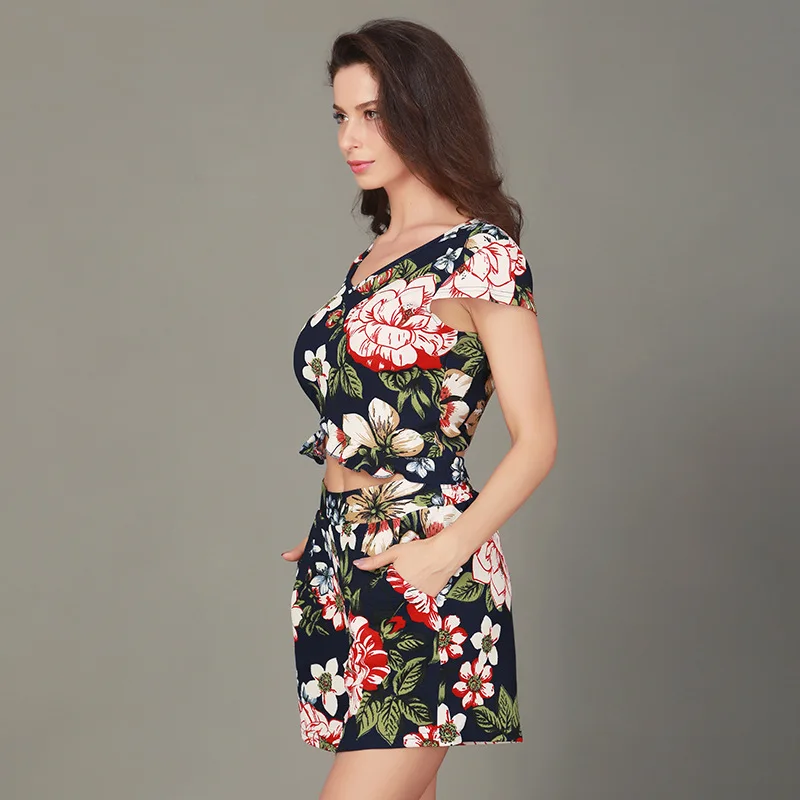 BIMIDENGB 2018 пляжные комплекты из двух предметов одежда Для женщин Sexy v образным