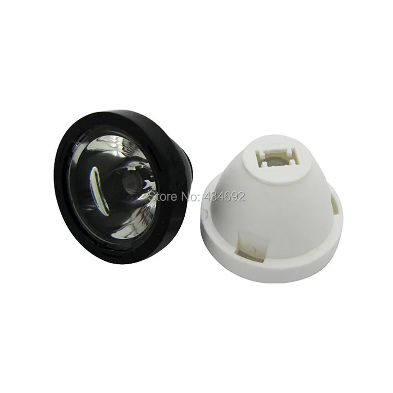 50 шт. чёрные светодиодные лампы 60 градусов 20 мм|led lens reflector collimator|reflector collimatorled |