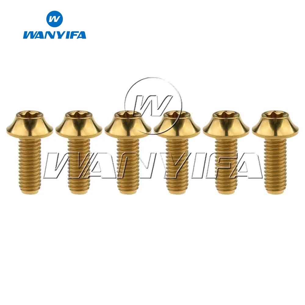 Wanyifa титановый M6x16 20 мм болт Torx T30 головка для велосипеда V Brake 6 шт./лот|brakes for bicycles|m6