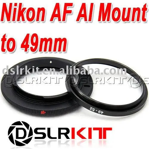 Алюминиевое Крепление переходное кольцо для Nikon AF макросъемки 49 мм 52 |