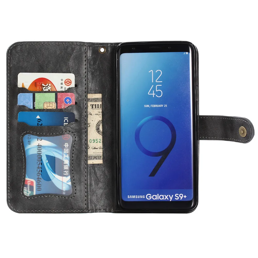 CBL 2 в 1 Магнитный кожаный чехол кошелек для Samsung S10 S8 S9 Plus NOTE 10 9 8 J3 J5 J7 J4 J6 телефона