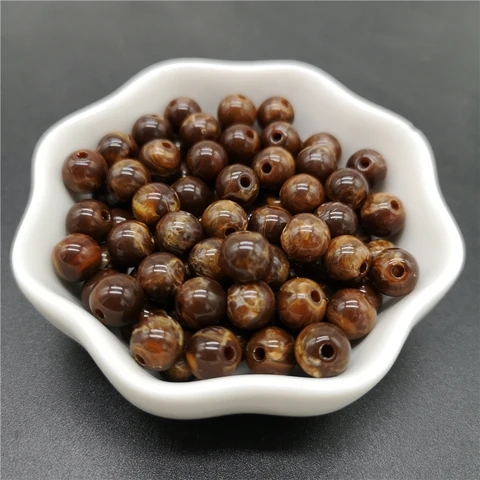 Акриловые бусины LXGSMBENTENG имитация кофе 6/8/10 мм