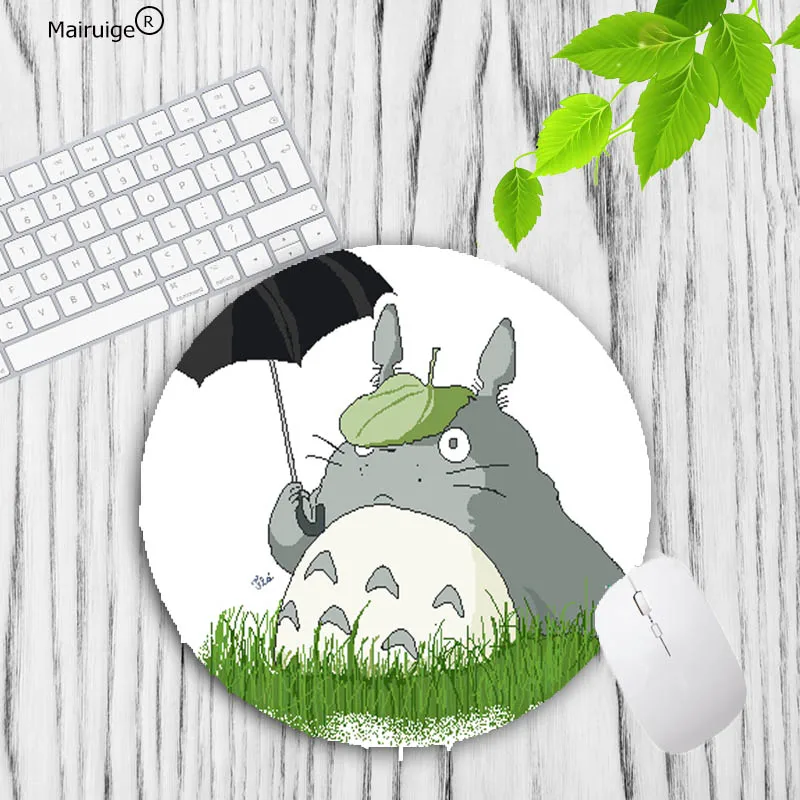 Mairuige большая акция милый игровой круглый коврик для мыши Totoro компьютерный