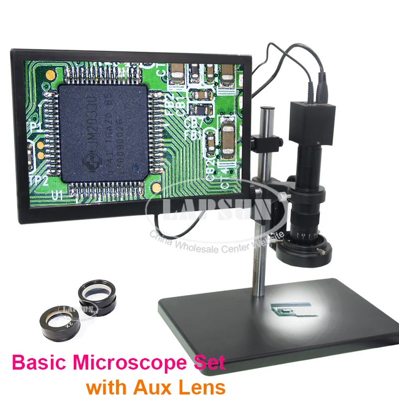 Lapsun все 4K 1080P HDMI UHD Промышленный Набор микроскопов для камеры + 15 6 &quot4 K IPS монитор
