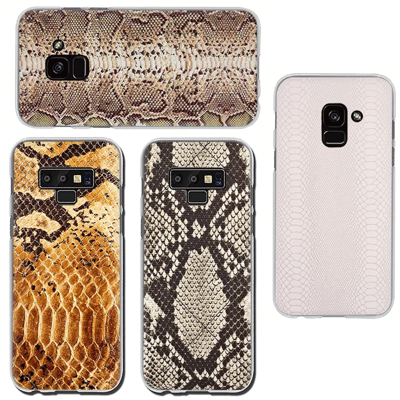 Жесткий чехол змеиной кожи для телефона Samsung A5 A7 A9 A6 A8 Plus A10s 20s 30s 40s 50s 60 70|Бамперы| |