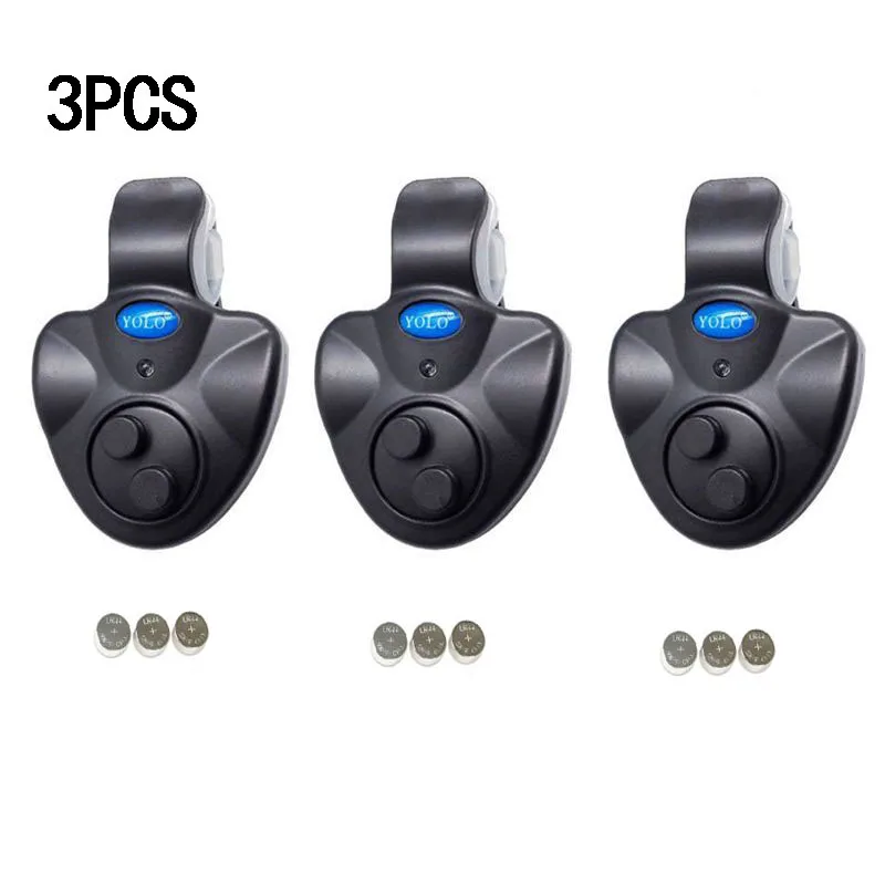 

Fishing Fish Bite Alarm Electronic Buzzer on Fishing Rod with Loud Siren Daytime Night Indicator With Battery BITE001