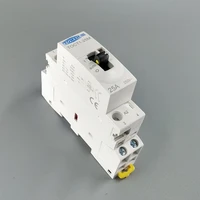 toct1 2p 25a 220v230v 5060hz din rail household ac modular contactor with manual control switch 2no or 1no 1nc or 2nc