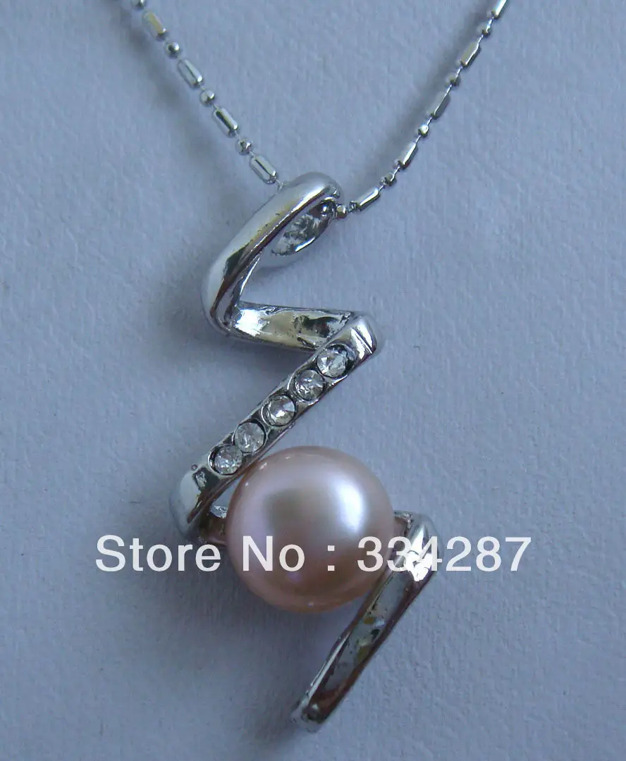 3 цвета! Модный кулон с искусственным белым/розовым/лавандовым/черным жемчугом