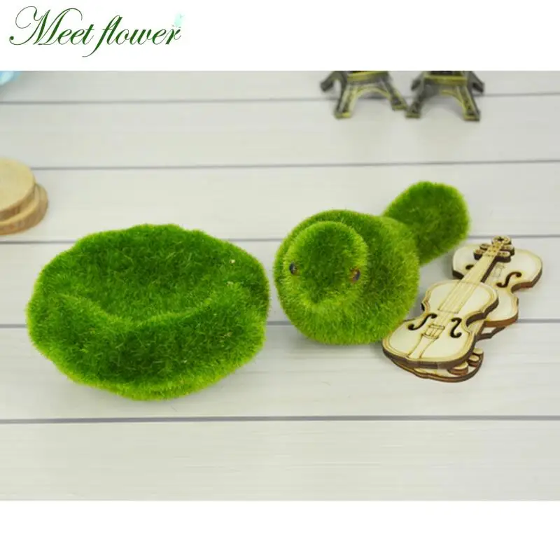 Искусственный мох птица с гнездом набор имитация лишайник животное Tufting цветок