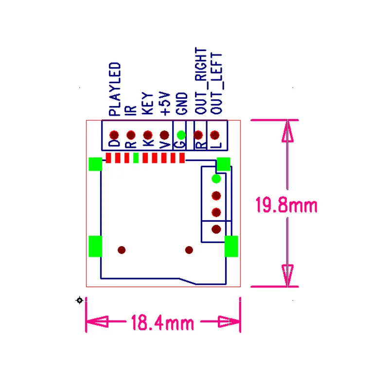10 шт. плата WAV декодера M2801002 без потерь MP3 модуль декодирования mp3|MP3-плееры| |