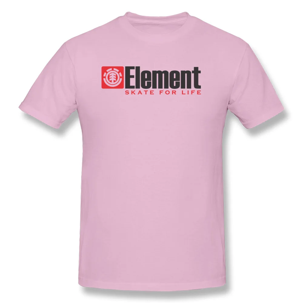 Pink Ele, Мужская футболка, Мужская футболка для скейтера, Ele, Мужская футболка для скейта на всю жизнь, Топы И Футболки с простым буквенным принтом, футболка на заказ, хлопковая белая одежда размера плюс - Цвет: Pink