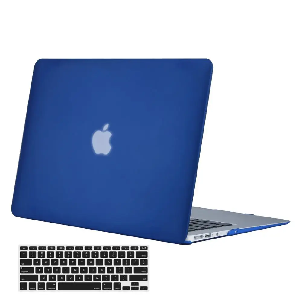 MOSISO кристалл/матовый чехол для ноутбука Apple Macbook Air 13 A1932 ноутбука чехол для Mac Air 13 дюймов модель A1466 A1369 - Цвет: Royal Blue