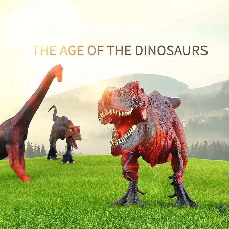 Детская динозавр игрушка динозавра Юрского периода Пластик модели T Rex аллозавр