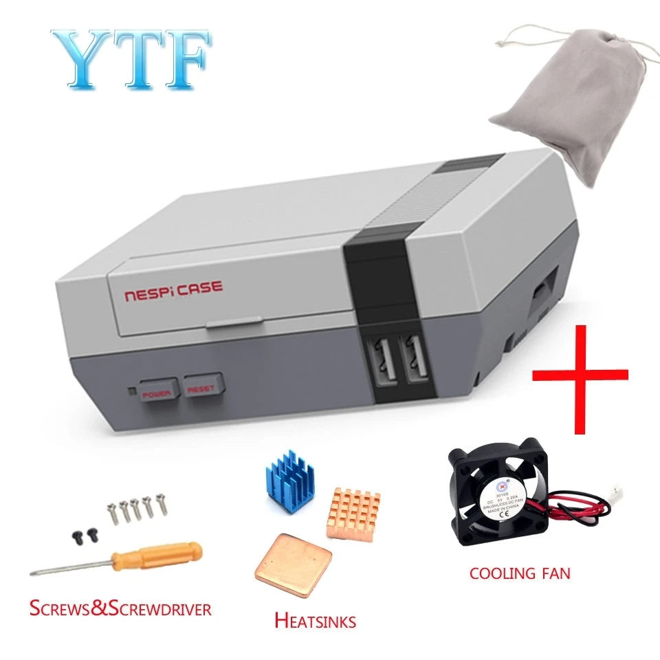 Высококачественный Мини NES NESPI чехол с ретрофлагом охлаждающим вентилятором